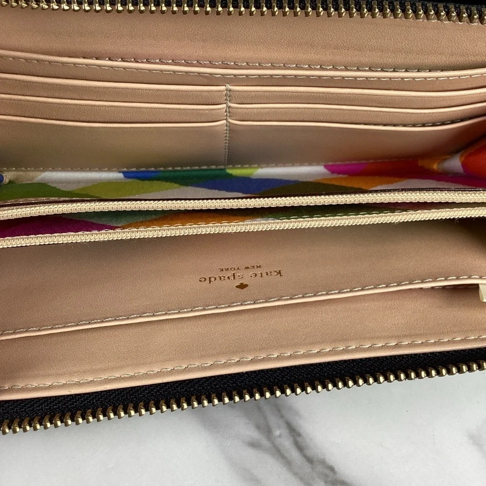 Kate Spade New York‎ Grand Street Layton Large Continental Black Leather Wallet